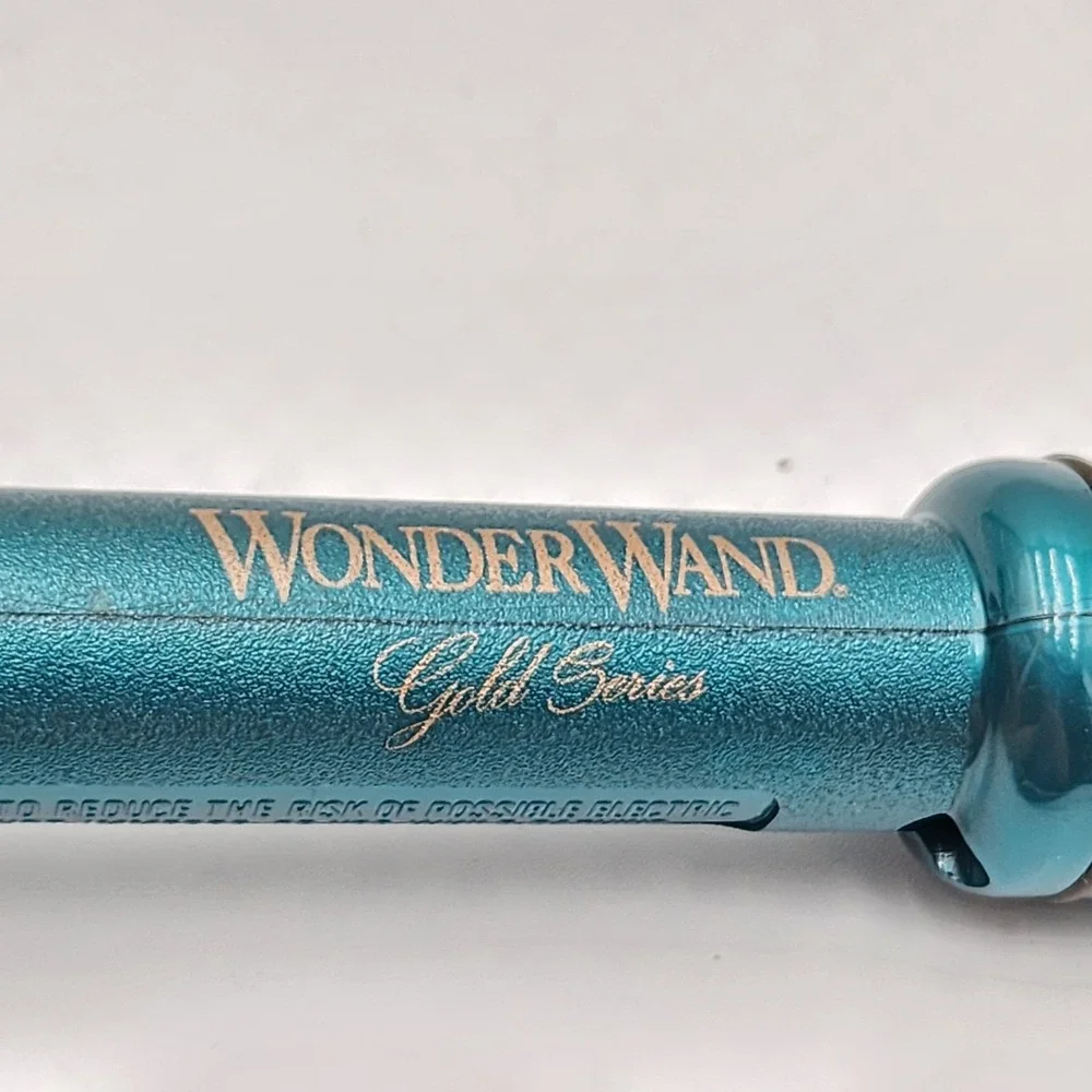 Wonder Wand Gold Series Curling Iron Helen of Troy Green Jumbo 1